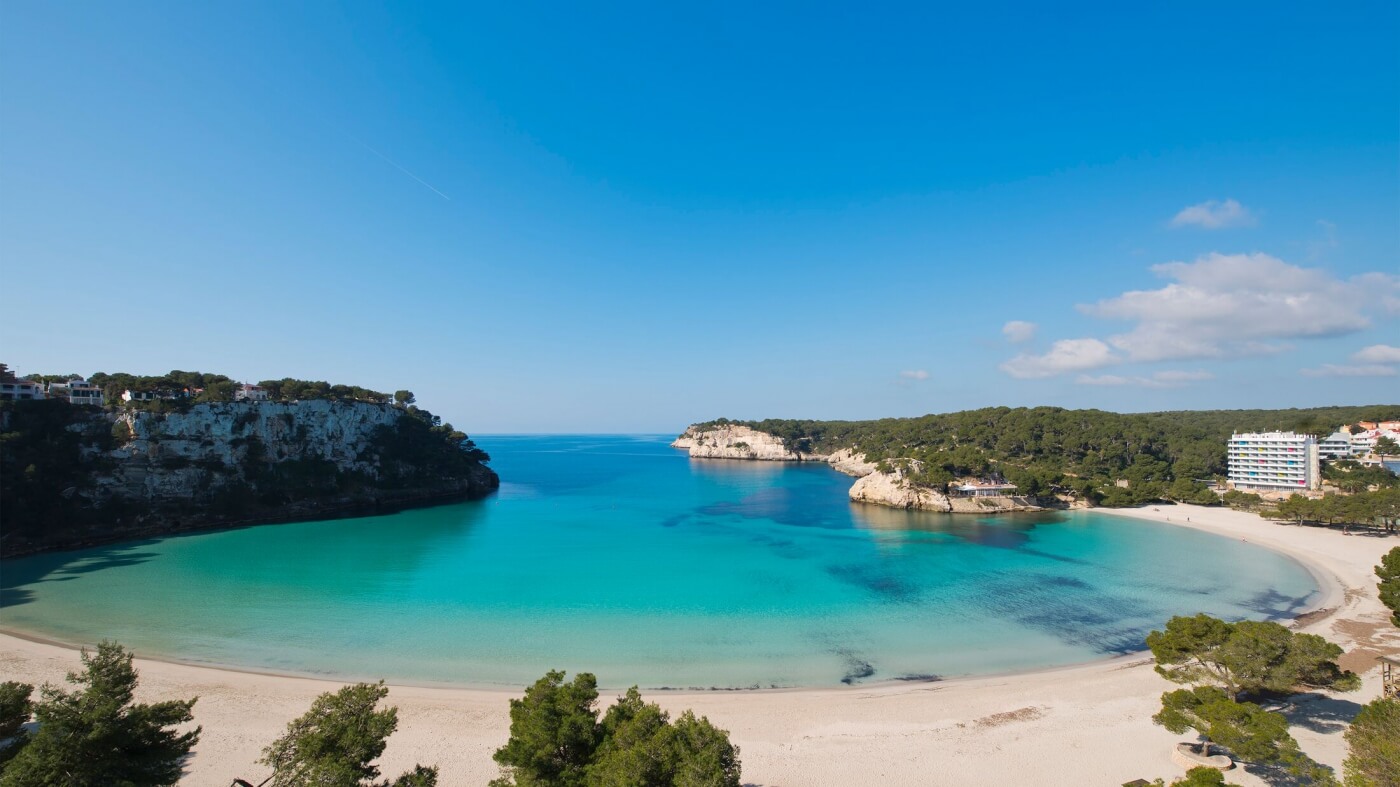 Cala galdana en Menorca