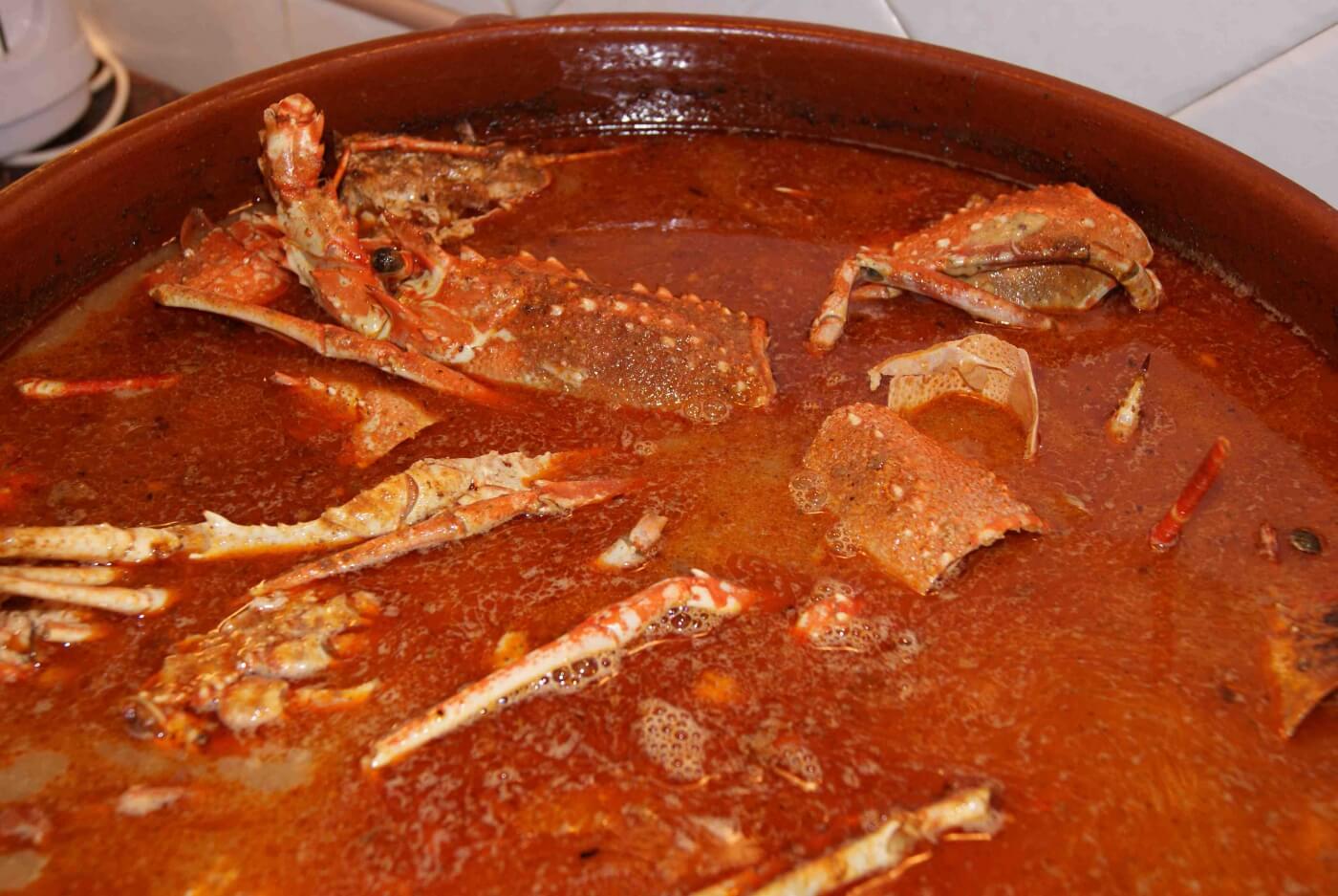 Caldereta de langosta Plato típico de Menorca