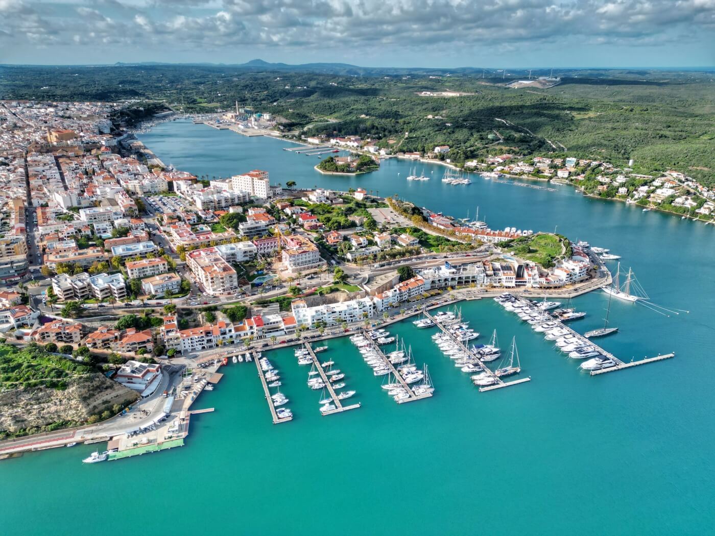 Puerto de Mahón en Menorca