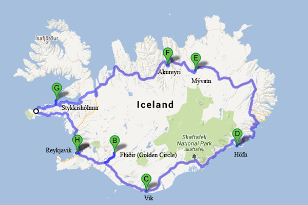 iceland ring road itinerary