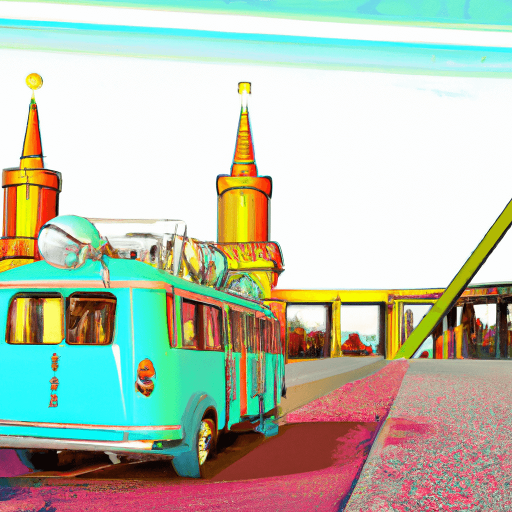 Autocaravana Berlin, Puente-Oberbaum, Coloridos-árboles-otoñales, Mural-Beso, Jugando-con-cometas