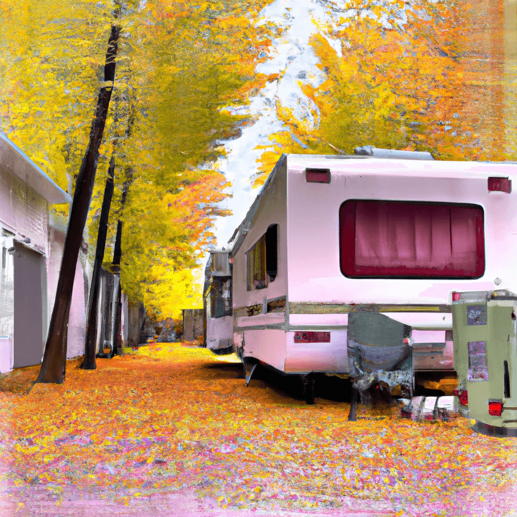 Camper à Montréal durant l'automne, veleros dans le ciel