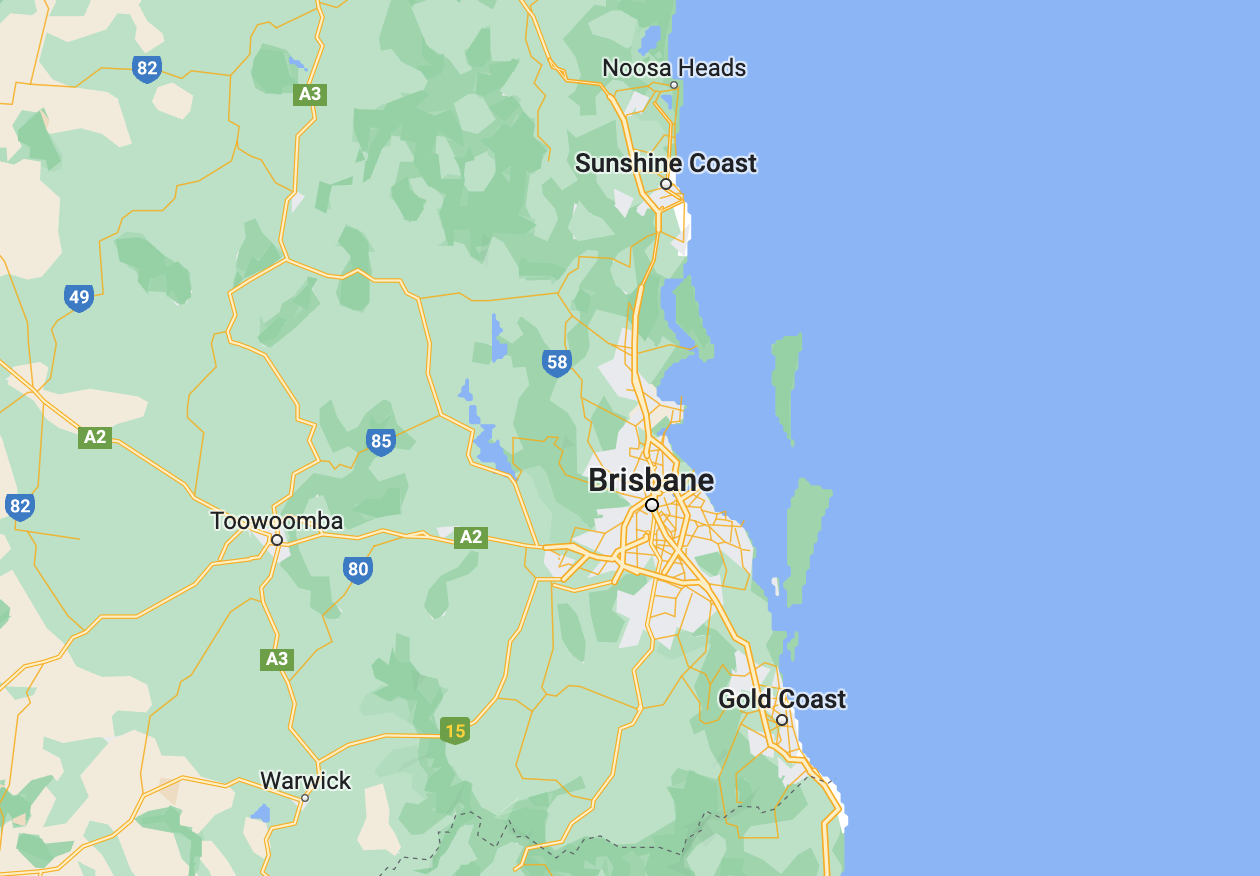 Brisbane road map
