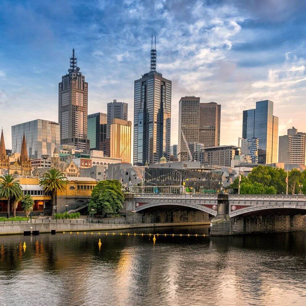 Ciudad de Melbourne rascacielos, Australia