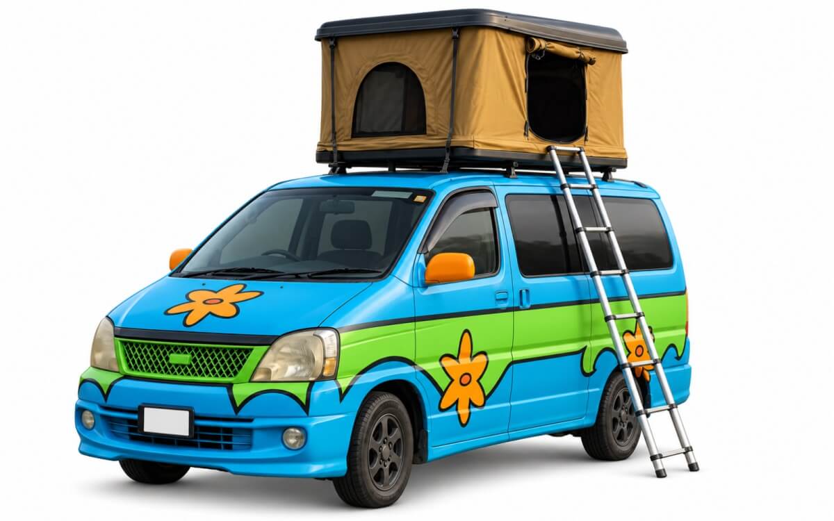 Mystery Machine 3 Rooftop Tent — Campervan Village