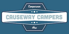 Logo de la empresa de alquiler de autocaravanas Causeway Campers